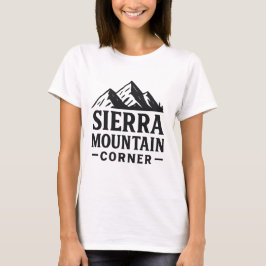 T-shirt Sierra Mountain Corner - Conception du logo d'aven
