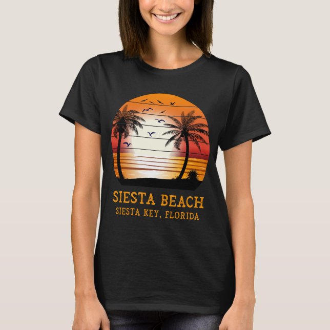 T-shirt Siesta Beach Siesta Key Floride coucher de soleil  (Devant)