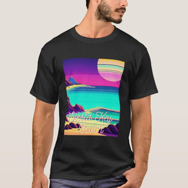 T-shirt Siesta Key Beach Florida Parasdise (Devant)