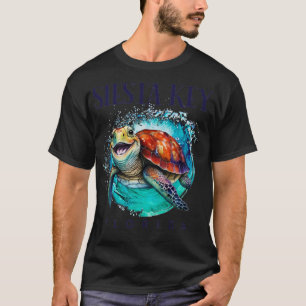 T-shirt Siesta Key Florida Aquarelle Happy Sea Turtle
