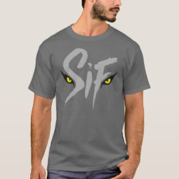 T-shirt Sif, la typographie du grand loup gris