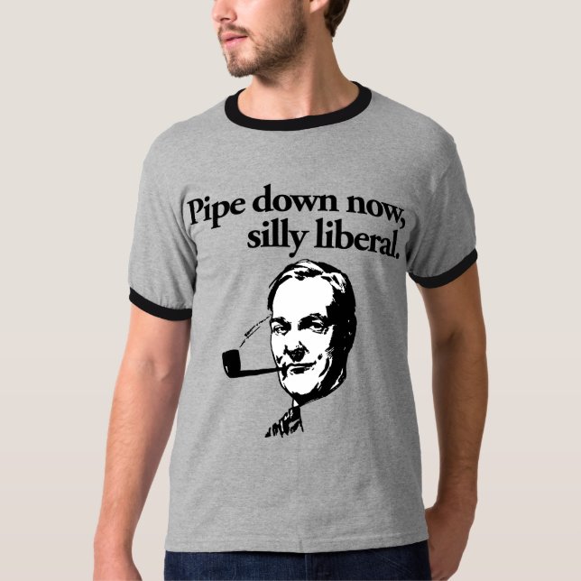 T-shirt Sifflez vers le bas maintenant, chemise libérale (Devant)