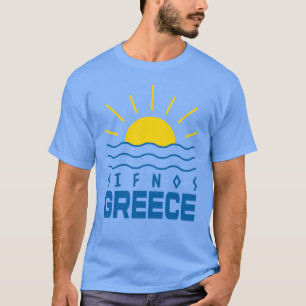 T-shirt Sifnos Grèce Soleil et le bleu de la mer