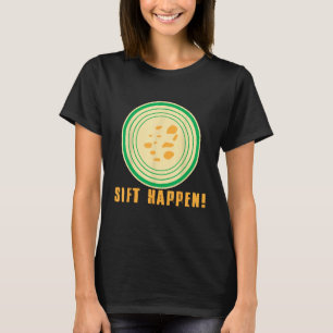 T-shirt Sift Happen Gold Miner Treasure Chasse Or Panni
