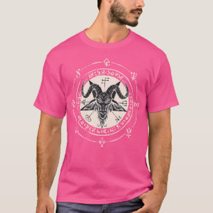 T-shirt Sigil Baphomet Pentagram occulte Tête de chèvre sa