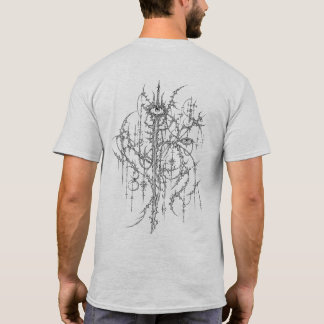 T-shirt Sigilisme Cyber Intriqué Art Linéaire Œil Gothique
