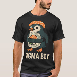 T-shirt Sigma Boy Italien Brainrot Drôle Mème Pingouin