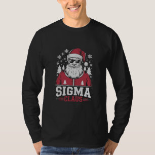 T-shirt Sigma Claus Cool Père Noël Noël Rizz Rizzler Mème