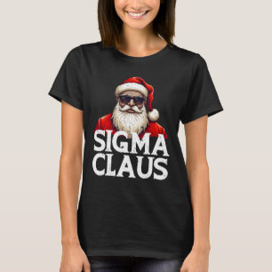 T-shirt Sigma Claus Père Noël Funny Noël Rizz Le Rizzler