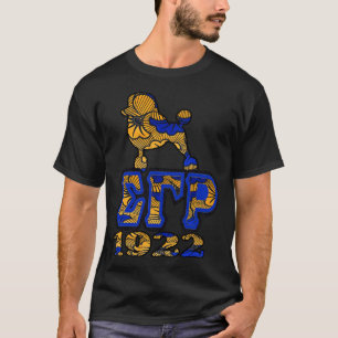 T-shirt Sigma Gamma Rho Empreinte Africaine Avec Poodle Et