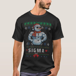 T-shirt Sigma Santa Bruh Bonhomme de Neige Rizz Joyeux Noë