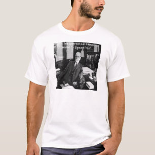 T-shirt Sigmund Freud Dans Son Bureau Et Citation De Chat 