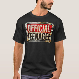T-shirt Signal d'avertissement 13 ans Anniversaire adolesc