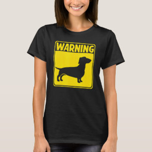 T-shirt Signal d'avertissement Dachshund