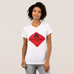 T-shirt Signal d'avertissement de danger Étiquette de la s