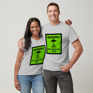 T-shirt Signal d'avertissement de la zone d'enlèvement d'A
