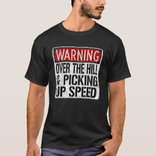 T-shirt Signal D'Avertissement Drôle - Au-Dessus De La Col
