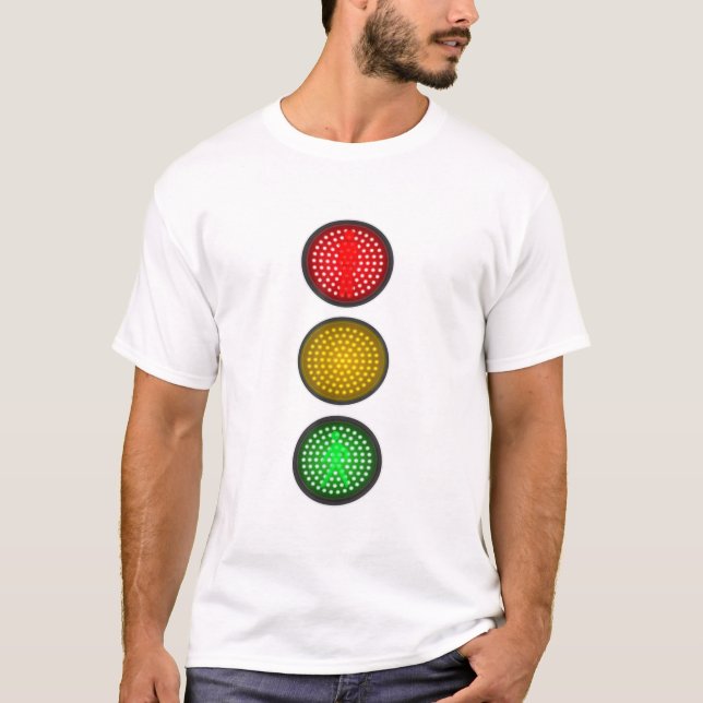 T-shirt Signal de trafic Lumière Halloween Idée costume de (Devant)