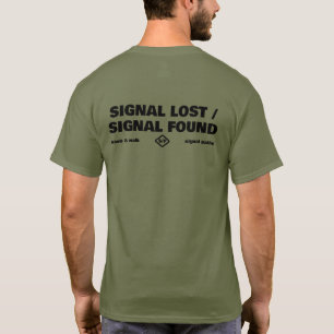 T-shirt Signal Perdu Signal Trouvé, Texte de Ralliement Ar