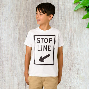 T-shirt Signal routier Stop Line