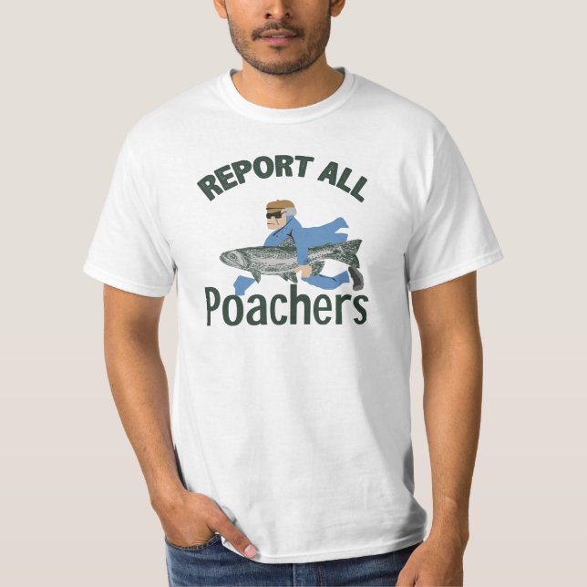 T-shirt Signaler tous les braconniers (Devant)
