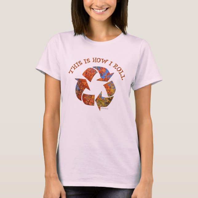 T - Shirt Signatur-Struktur gerecycelt (Vorderseite)