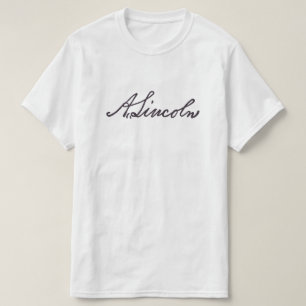 T-shirt Signature Abraham Lincoln