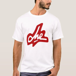 T-shirt Signature de Che Guevara - rouge sur le blanc