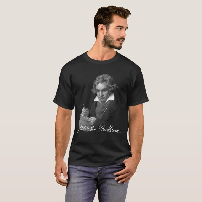 T-shirt Signature de Ludwig van Beethoven (Devant entier)
