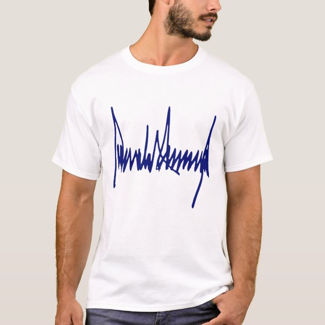 T-shirt Signature de Trump en édition limitée, signature p (Devant)
