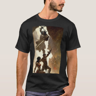 T-shirt Signature rouge Fantastique par Don Castillo Artis