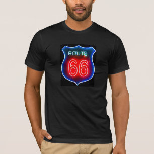 T-shirt Signe au néon de l'itinéraire 66
