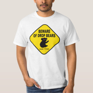 T-shirt Signe australien drôle. Prenez garde des ours de