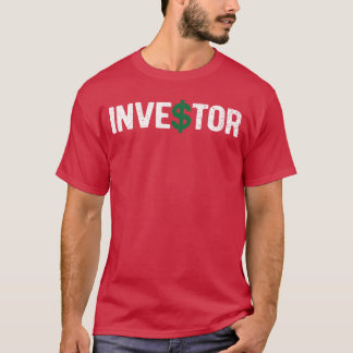 T-shirt Signe d'argent d'investisseur de marché boursier v