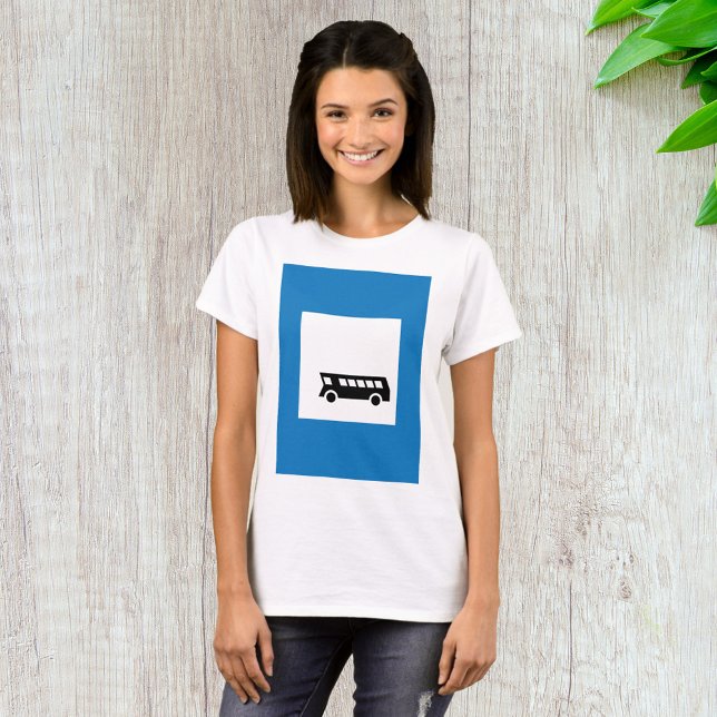 T-SHIRT SIGNE D'ARRÊT D'ARRÊT DE TRANSPORT PUBLIC (Créateur téléchargé)