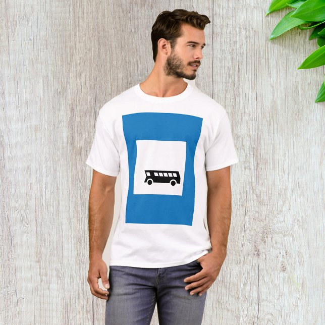 T-SHIRT SIGNE D'ARRÊT D'ARRÊT DE TRANSPORT PUBLIC (Créateur téléchargé)