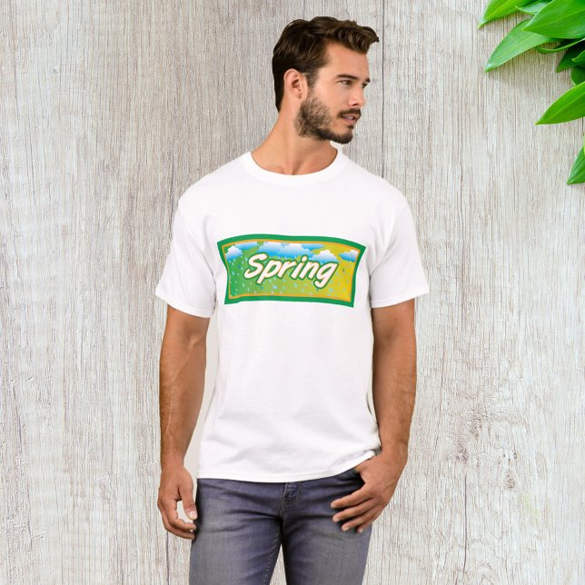 T-shirt Signe de bannière de printemps (Créateur téléchargé)