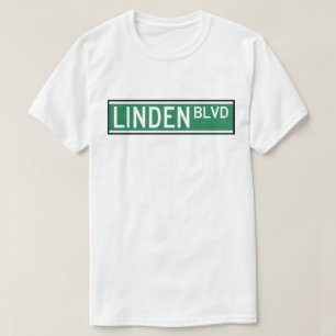 T-shirt Signe de boulevard de tilleul