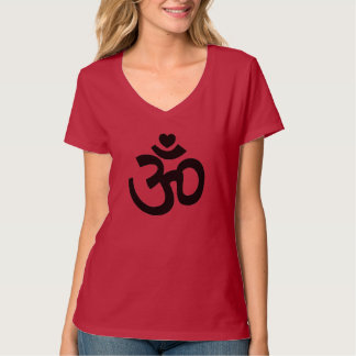 T-shirt Signe de coeur - Tee de yoga à col vif