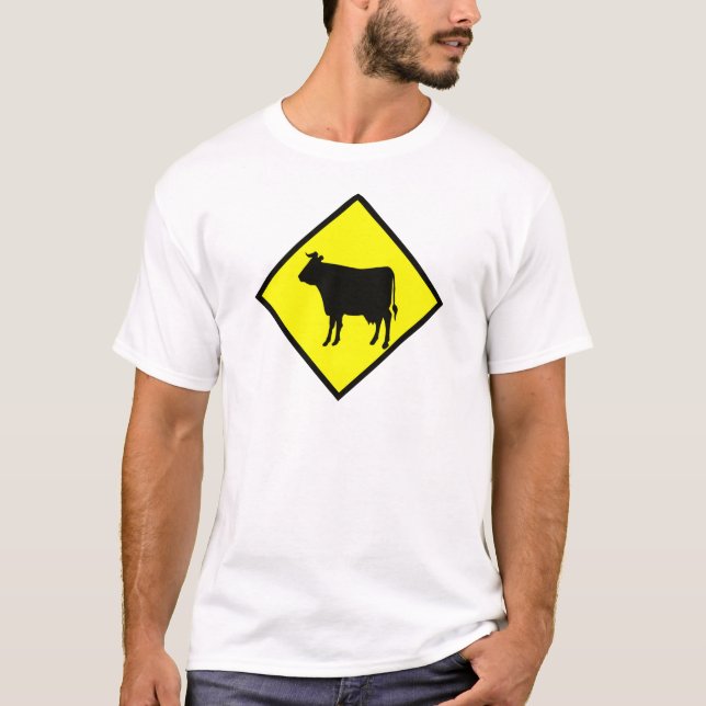 T-shirt Signe de croisement de vache (Devant)