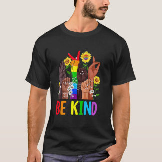 T-shirt Signe de gentillesse Langue des signes Main Parlan