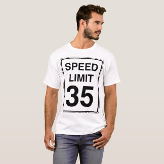 T-shirt Signe de la limitation de vitesse 35