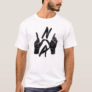 T-shirt Signe de la main de N.W.A Illustration sombre