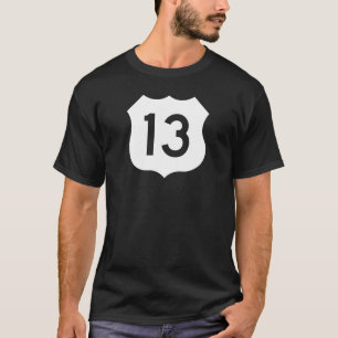 T-shirt Signe de l'itinéraire 13 des USA