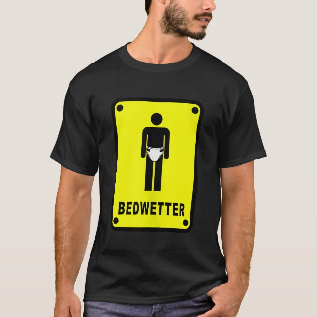 T-shirt SIGNE DE MISE EN GARDE Débardeur BEDWETTER (Devant)