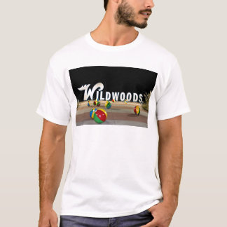 T-shirt Signe de New Jersey de Wildwood la nuit