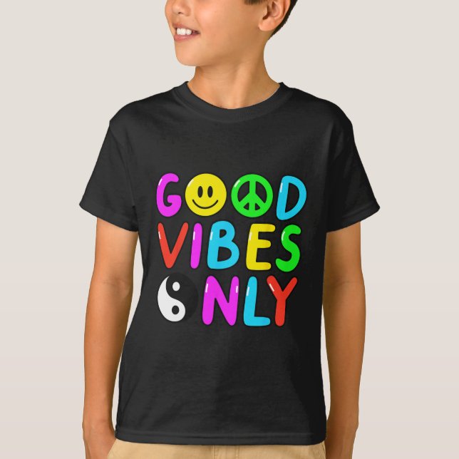 T-shirt SIGNE DE PAIX AMOUR 60s les années 70 Super hippie (Devant)