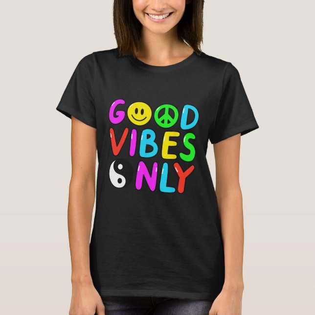 T-shirt SIGNE DE PAIX AMOUR 60s les années 70 Super hippie (Devant)