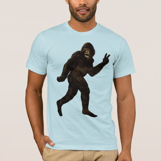 T-shirt Signe de paix de Bigfoot (Devant)