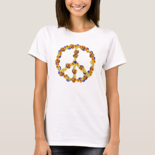 T-shirt signe de paix de chute